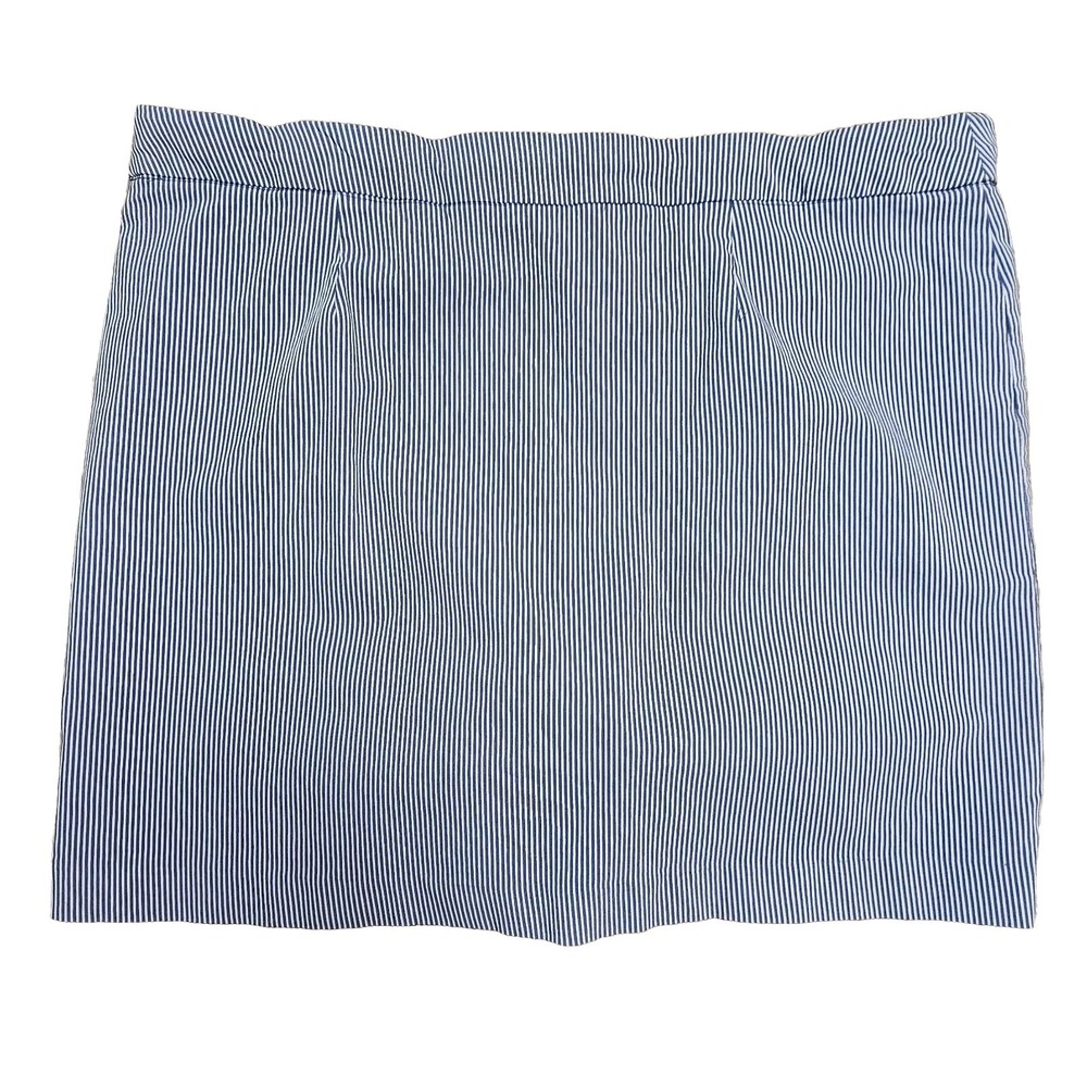 Kim Roger's Blue‎ & White Striped Stretch Skort Built In Shorts Size 22W - Picture 2 of 6